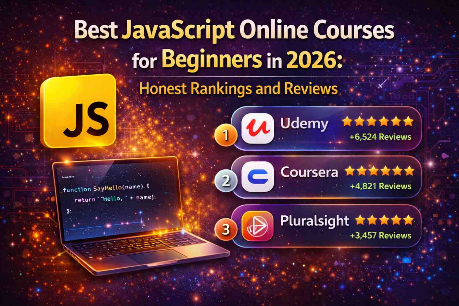 Best JavaScript Online Courses for Beginners in 2026: Honest Rankings and Reviews