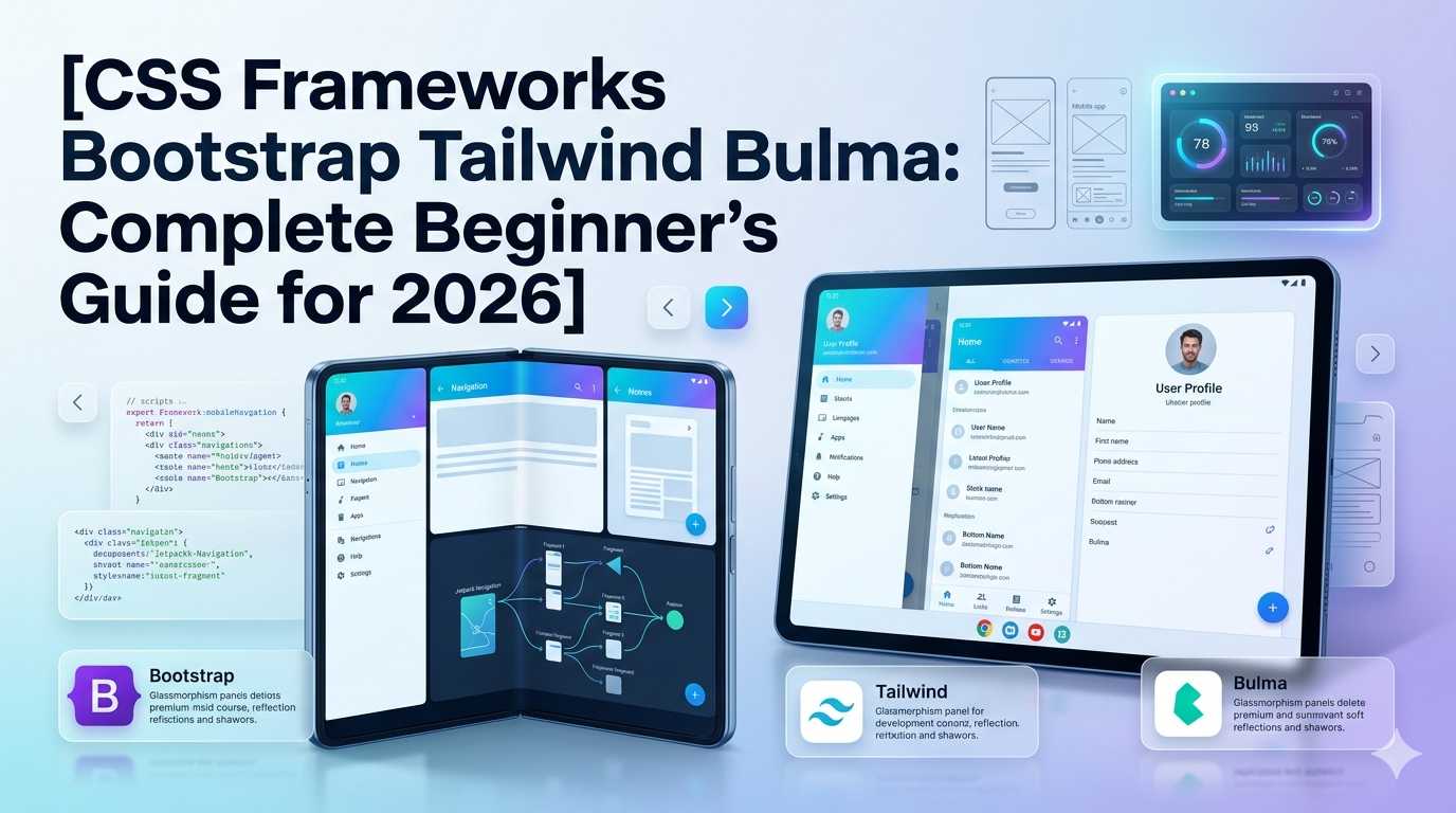 CSS Frameworks Bootstrap Tailwind Bulma: Complete Beginner’s Guide for 2026